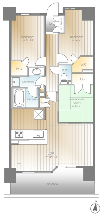 ◎茅ヶ崎市赤松町　プライム湘南辻堂リーフィアレジデンスの間取り|3LDK☆