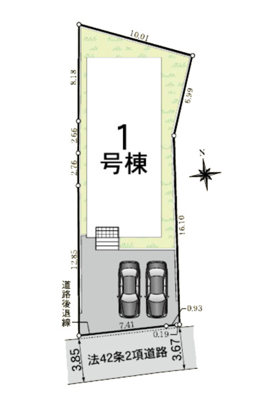 【区画図】 | 一宮市大和町馬引字郷戌亥221-2『仲介料無料』新築戸建て | 1号棟