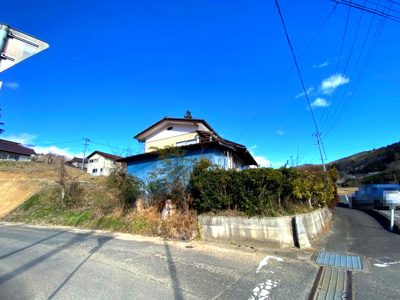 【前面道路含む現地写真】 | 福島市立子山字沢尻　古屋付き土地