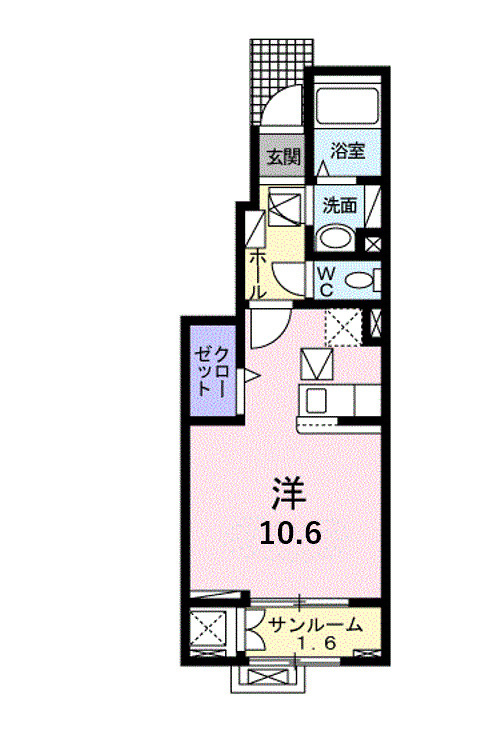 ルポ・カルムの間取り