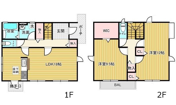 広島市西区高須台４丁目　中古一戸建て(JS)の間取り
