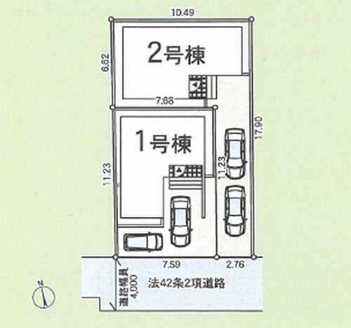 【区画図】 | 【仲介手数料０円】平塚市田村第48　新築一戸建て | 平塚市田村第48　新築一戸建て