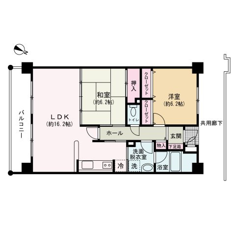 インペリアル大賀2の間取り