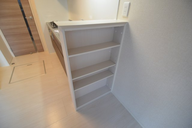 オアシスグレースの収納|リビングに棚があります