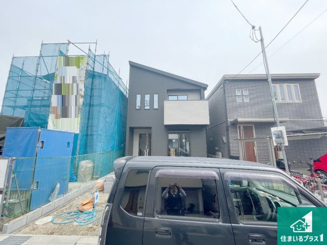 京都市伏見区羽束師鴨川町　第3期　新築一戸建ての外観|現在の進捗状況です！順調に作業進行中、完成が待ち遠しいです！詳細の間取り等、お気軽にお問い合わせください！