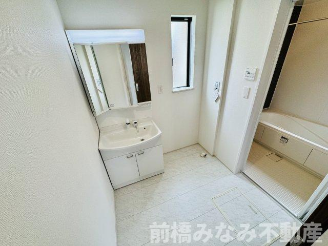 前橋市天川大島町　B号棟(全２棟)　ハートフルタウン　新築建売分譲の浴室|落ち着いた空間のお風呂です