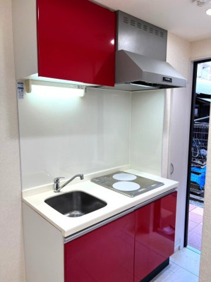 【キッチン】 | サンルージュ横浜 | IHの２口コンロ