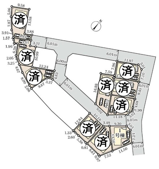 【区画図】 | 大和市福田第2 新築戸建 全10棟