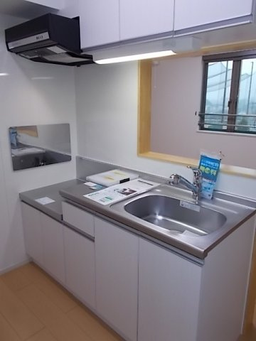 熊本市北区四方寄町のアパートのキッチン|きれいなキッチンです
