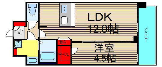 プレサンス大正フレンジの間取り
