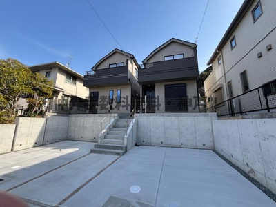 【前面道路含む現地写真】 | 神戸市垂水区塩屋北町4丁目　新築戸建B号棟　仲介手数料無料！ | 垂水区塩屋北町4　新築B号棟　仲介手数料無料！