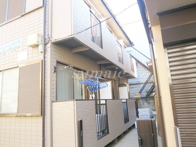 ハイムイワサキの外観|ベランダ側になります