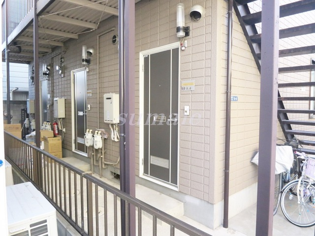 ハイムイワサキの外観|アパート入口です