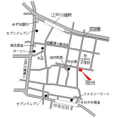 【地図】 | ＫＤＸレジデンス神楽坂