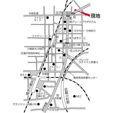 【地図】 | ユーコート新丸子