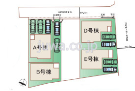【新築分譲住宅】ふじみ野市亀久保3丁目の区画図