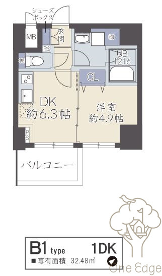 ヴィヴィフルヤ豊崎の間取り