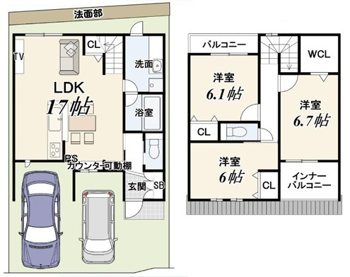 【参考プラン】 | K12073-2号地衣笠