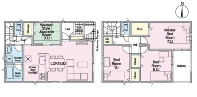 【間取り】 | 名古屋市西区比良１丁目344『仲介料無料』新築戸建て | 3号棟