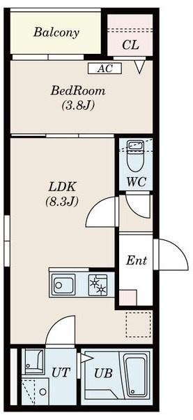 Ｃａｌｍ大江の間取り