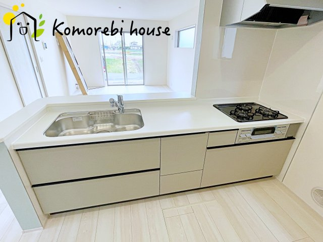 鴻巣市登戸　第2　新築一戸建て　リーブルガーデン　03のキッチン|お料理しやすいキッチンです