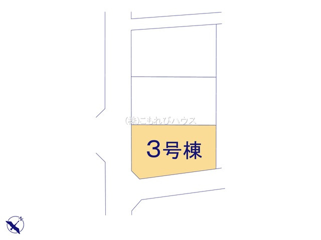 鴻巣市登戸　第2　新築一戸建て　リーブルガーデン　03の区画図|3号棟