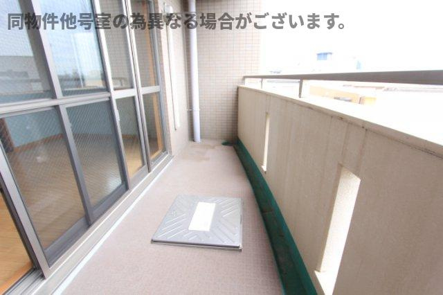 春日井市中野町２丁目の賃貸マンションのバルコニー