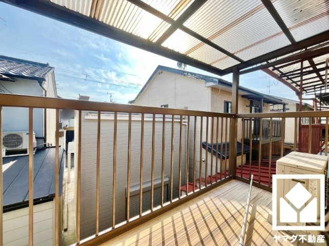 宇治市槇島町南落合のバルコニー