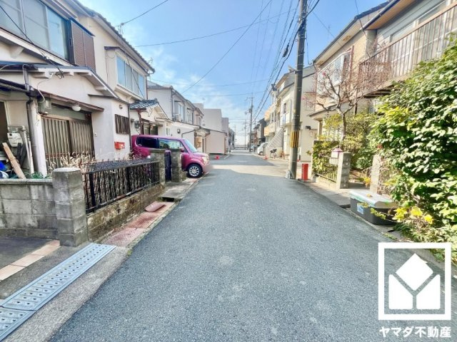 宇治市槇島町南落合の前面道路含む現地写真