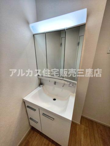 【内覧動画公開中！】調布市深大寺東町４丁目 京王線 調布駅 新築戸建の独立洗面台