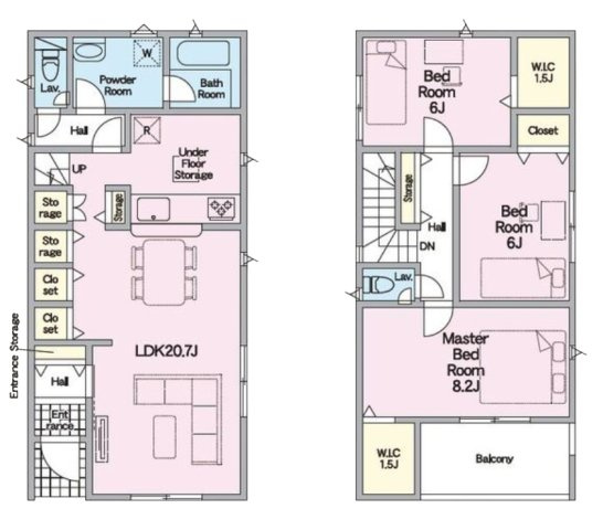 【間取り】 | 名古屋市南区阿原町54『仲介料無料』新築戸建て | 2号棟
