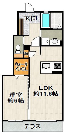 ShaMaison Maki（シャーメゾンマキ）の間取り