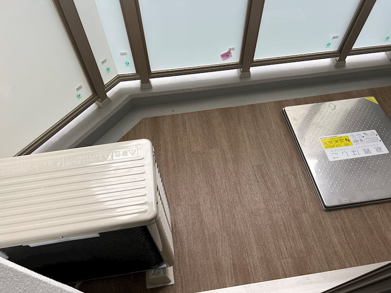 アドバンス三宮パルマのバルコニー