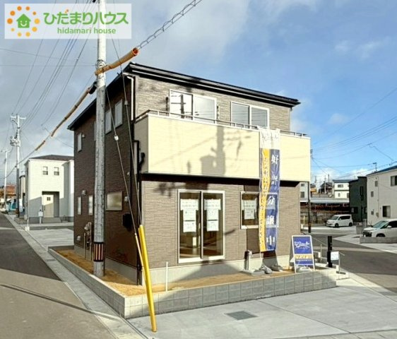 リーブルガーデン須賀川森宿第8　新築戸建　6号棟の前面道路含む現地写真|是非一度、ご家族そろってご内覧ください♪