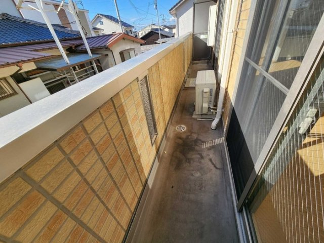 グレイスコート　A棟のバルコニー