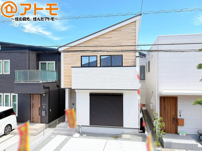 【外観】 | 駿河区高松1期　新築戸建　全1棟 | 飽きの来ないシンプルな外観は、長く住むためのポイントのひとつです♪