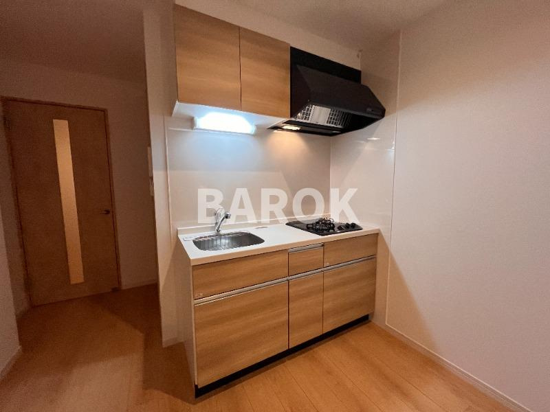 大野城市山田４丁目のアパートのキッチン