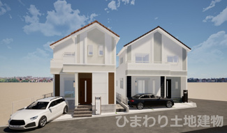 【外観】 | 座間市明王  1号棟 3期 | イメージパース（完成時に現況と異なる場合は現況優先となります）