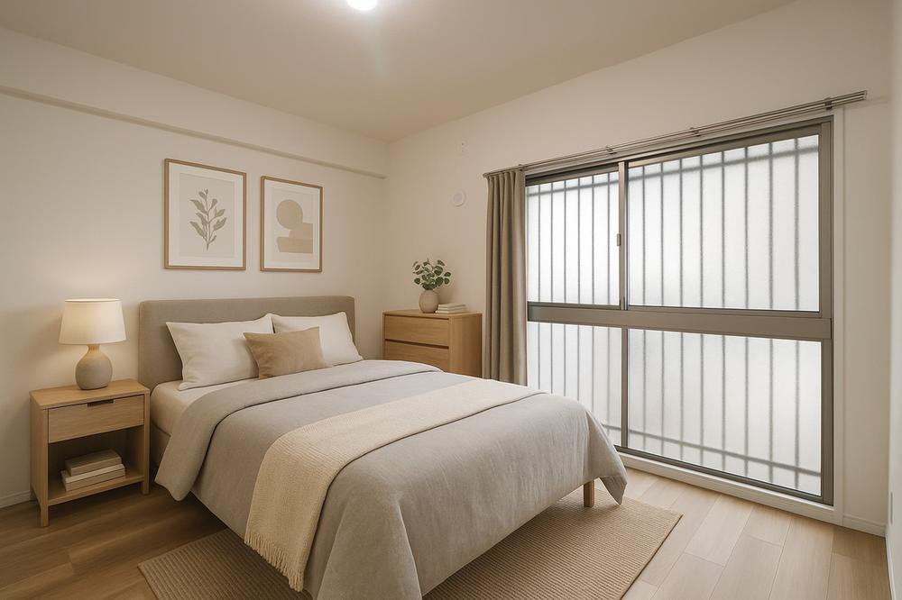 ユニ・アルス洛西プレジオの洋室|＊家具・小物は全てCGによるイメージです