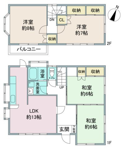 日高市貸家の間取り