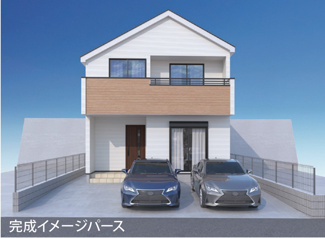 【外観】 | 【仲介手数料無料！！】府中市日新町１丁目　新築戸建て（全1棟）1号棟　6190万円 | 令和８年1月１３日撮影　建築中