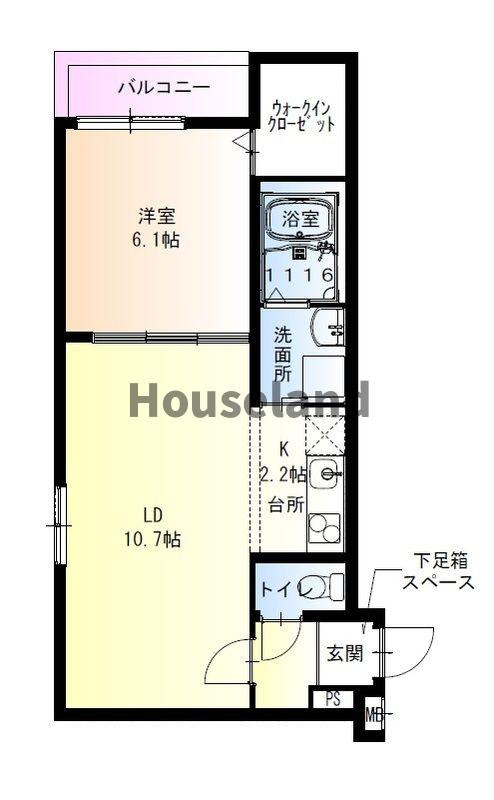 フジパレス市駅東イーストの間取り