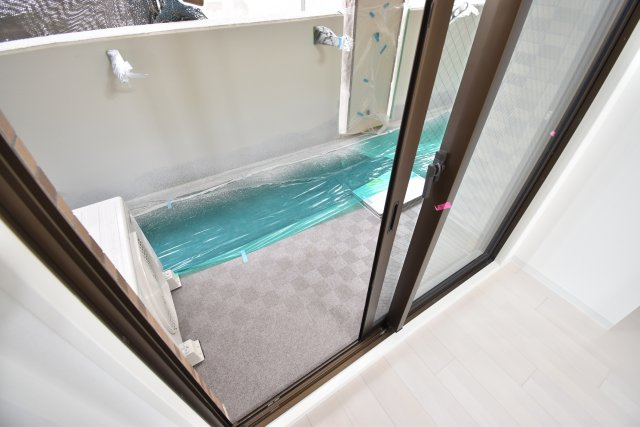 Luxe西長堀のバルコニー