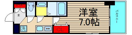 Luxe西長堀の間取り