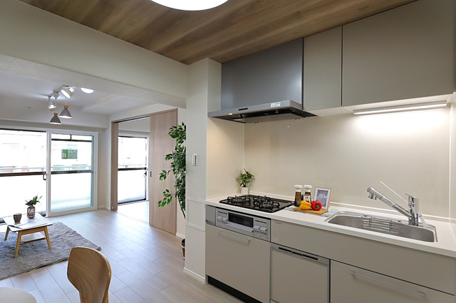 【内装】 | サニークレスト住吉 | 【LDK：約12帖】