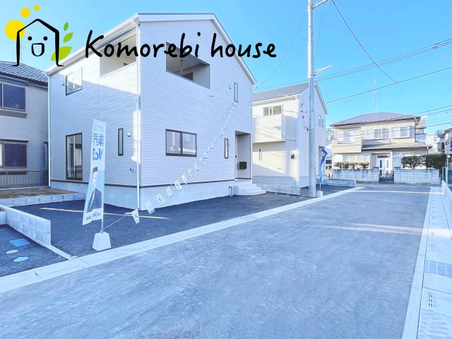 上尾市大谷本郷　第7　Ⅱ期　新築一戸建て　クレイドルガーデン　02の前面道路含む現地写真|前面道路含む現地写真です