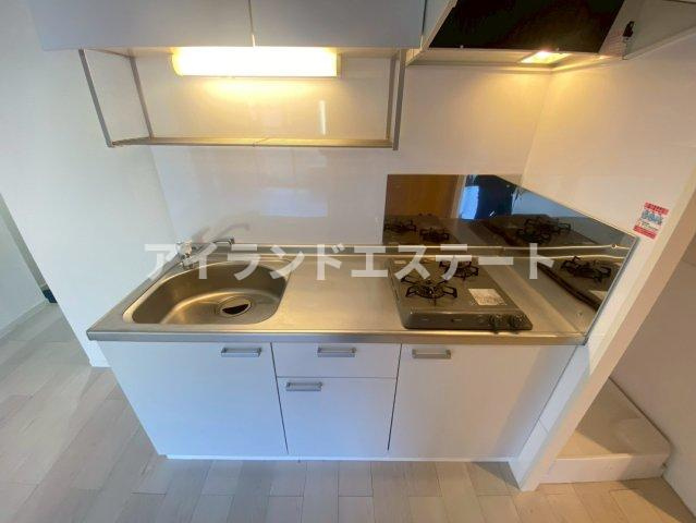 ミキハウス　オートロック　独立洗面台　角部屋のキッチン