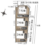上尾市大谷本郷　第7　Ⅱ期　新築一戸建て　クレイドルガーデン　03の区画図|3号棟