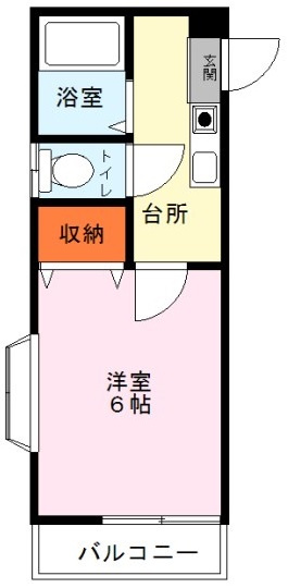 ツインコーポ谷津Ｂの間取り