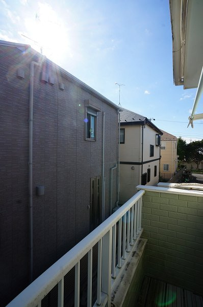 ツインコーポ谷津Ｂのバルコニー|日当たり良好のバルコニーです♪